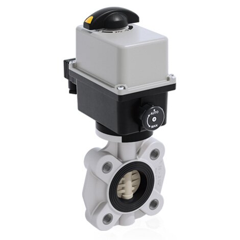 FKOM/CE 90-240V AC LUG ISO-DIN - Valvola a farfalla a comando elettrico DN 65:100