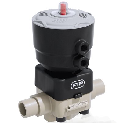 DKDM/CP NO - Pneumatically actuated 2-way diaphragm valve PN 10 DN 15:65