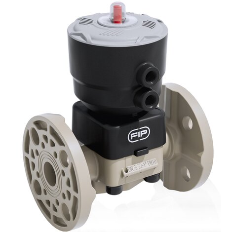 DKOM/CP DA - Pneumatically actuated 2-way diaphragm valve PN 10 DN 15:65