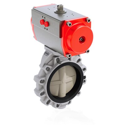 FKOM/CP NC - Pneumatically actuated butterfly valve DN 250:300