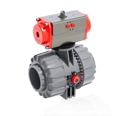 VKDIC/CP DA - Valvola a sfera a 2 vie DUAL BLOCK® a comando pneumatico DN 65:100