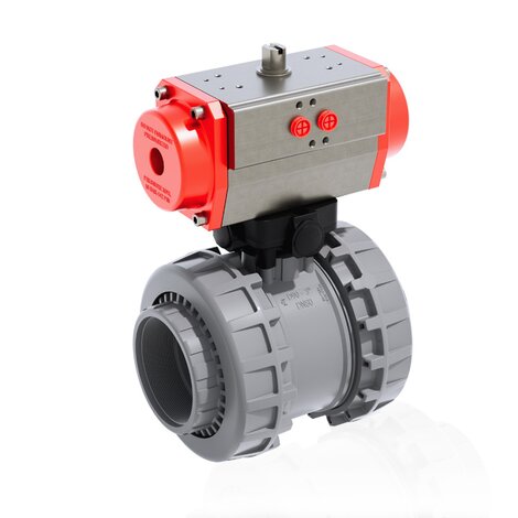 VXEFC/CP NO - pneumatically actuated Easyfit 2-way ball valve
