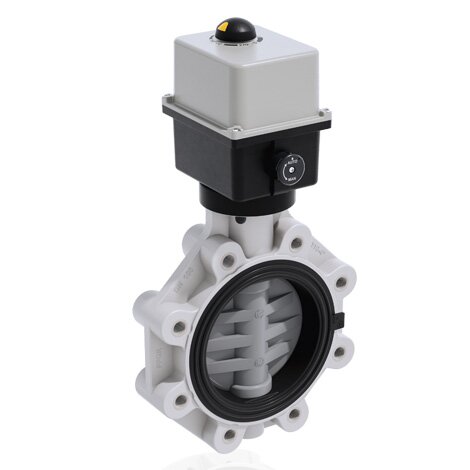 FKOC/CE 90-240V AC LUG ISO-DIN - Electrically actuated butterfly valve DN 125:200
