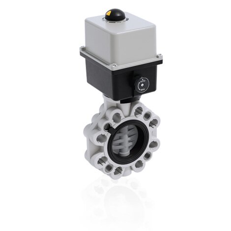FKOC/CE 90-240V AC LUG ISO-DIN - Electrically actuated butterfly valve DN 65:100