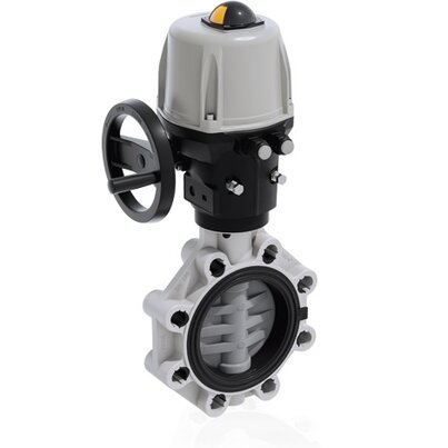 FKOC/CE 24V AC/DC - Electrically actuated butterfly valve DN 125:200