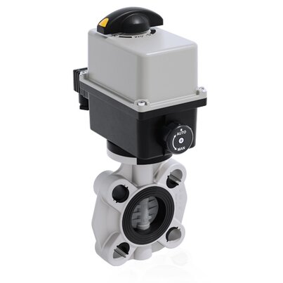 FKOC/CE 24V AC/DC - Electrically actuated butterfly valve DN 40:100