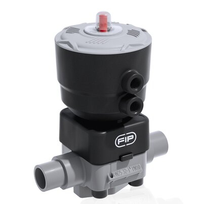 DKDC/CP NO - Pneumatically actuated 2-way diaphragm valve PN 10 DN 15:65