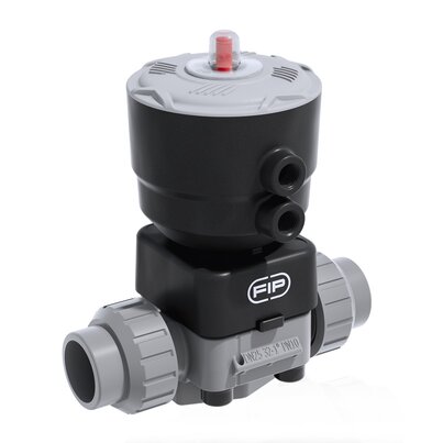 DKUAC/CP NO - Pneumatically actuated 2-way diaphragm valve PN 10 DN 15:65