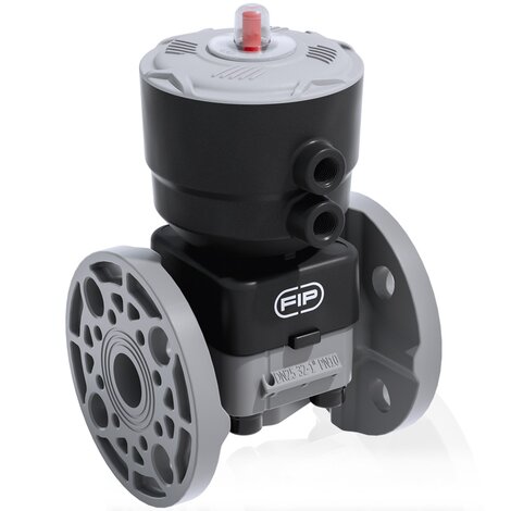 DKOAC/CP DA - Pneumatically actuated 2-way diaphragm valve PN 10 DN 15:65