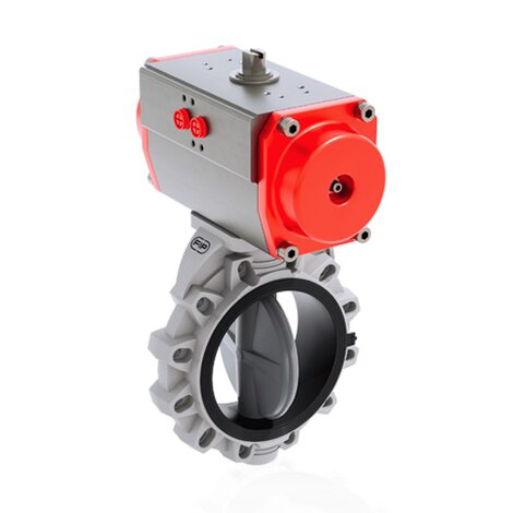 FKOC/CP NO - Valvola a farfalla a comando pneumatico DN 80:200