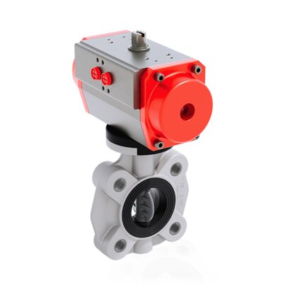 FKOC/CP NO LUG ANSI - Pneumatically actuated butterfly valve DN 65