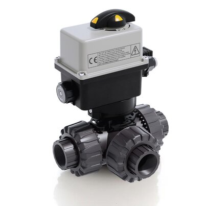 TKDGV/CE 24 V AC/DC - Valvola a sfera a 3 vie DUAL BLOCK® a comando elettrico DN 10:50