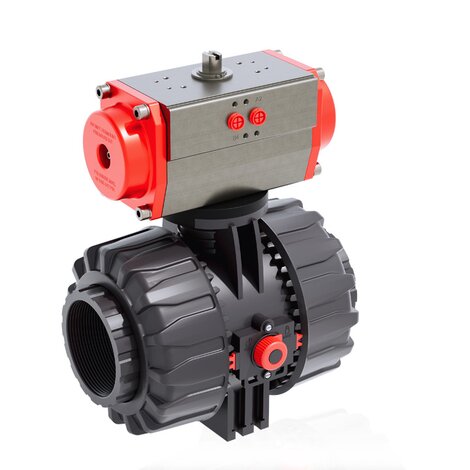 VKDFV/CP NC - Pneumatically actuated ball valve DN 65:100
