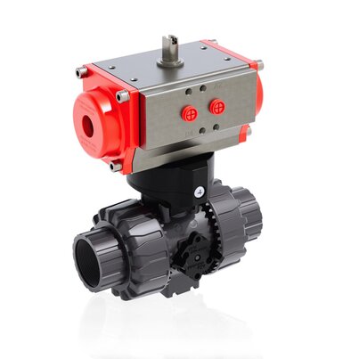VKDNV/CP NO - Valvola a sfera a 2 vie DUAL BLOCK® a comando pneumatico DN 10:50