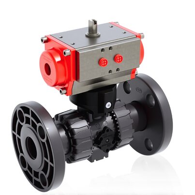 VKDOAV/CP DA - Valvola a sfera DUAL BLOCK® a comando pneumatico DN 10:50