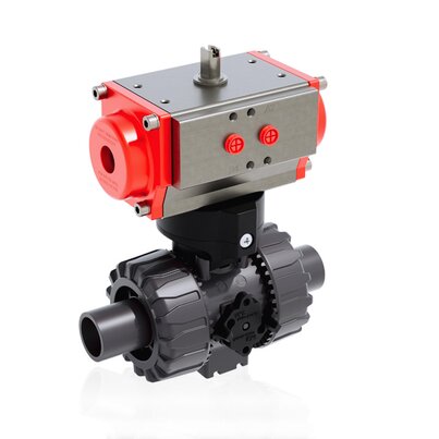 VKDDV/CP NC - Valvola a sfera DUAL BLOCK® a comando pneumatico DN 10:50