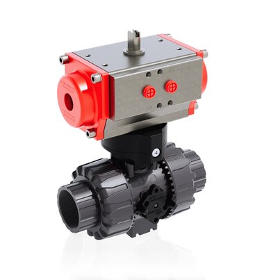 VKDFV/CP DA - Valvola a sfera DUAL BLOCK® a comando pneumatico DN 10:50
