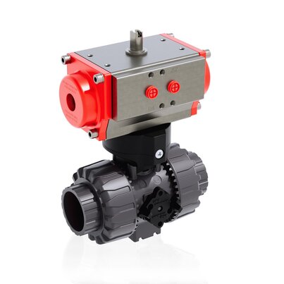 VKDIV/CP NC - Valvola a sfera DUAL BLOCK® a comando pneumatico DN 10:50
