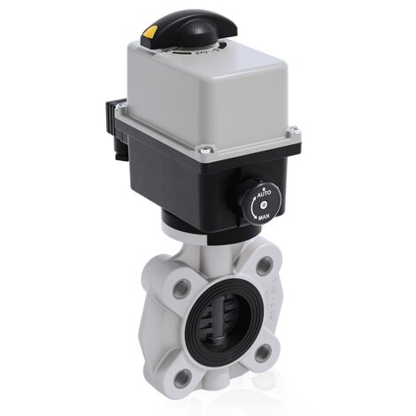 FKOV/CE 24V AC/DC LUG ISO-DIN - Valvola a farfalla a comando elettrico DN 65:100