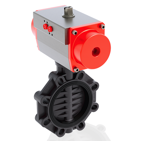 FEOV/CP NC - Pneumatically actuated butterfly valve DN 200