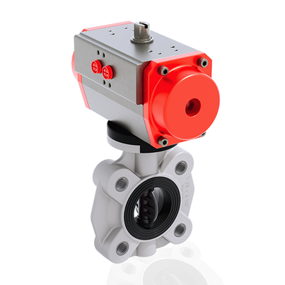 FKOV/CP NO LUG ISO-DIN - Pneumatically actuated butterfly valve DN 65