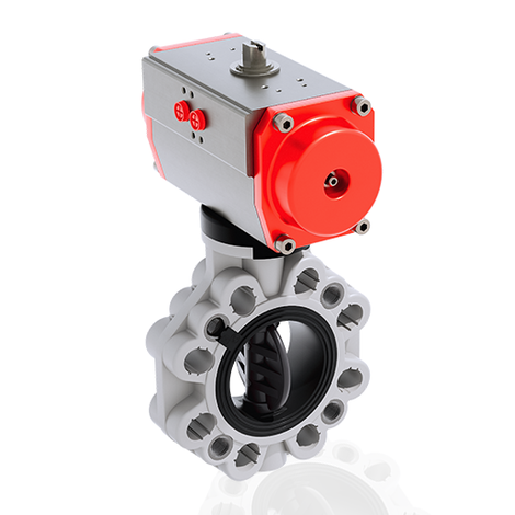 FKOV/CP NO LUG ANSI - Pneumatically actuated butterfly valve DN 80:200