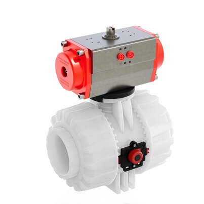 VKDIF/CP NO - Valvola a sfera a 2 vie DUAL BLOCK® a comando pneumatico DN 65:100