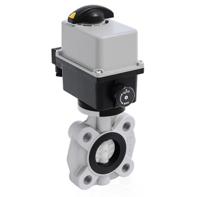FKOF/CE 24V AC/DC LUG ISO-DIN - Valvola a farfalla a comando elettrico DN 65:100