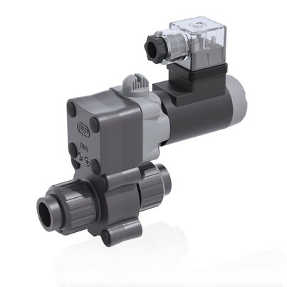 S12IV - 12V DC - true union 2-way solenoid valve