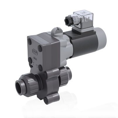 S22IV - 12V DC - true union 2-way solenoid valve
