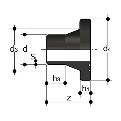 QBE SDR 11 - Collare con codolo corto