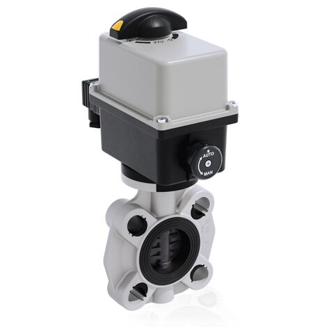 FKOV/CE 24V AC/DC - Electrically actuated butterfly valve DN 40:100