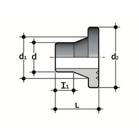 QPM - Stub flange for butterfly and wafer check valves