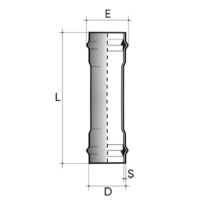 Sliding sleeve (long) PN10 