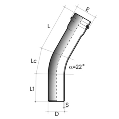 Curva POWER-LOCK 11° M/F PN10 