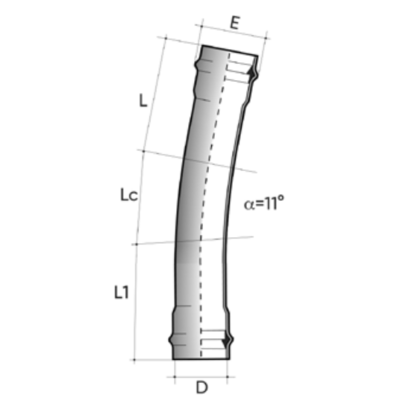 Curva POWER-LOCK 11° F/F PN10 