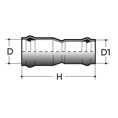 Reduced sleeve F/F PN10 