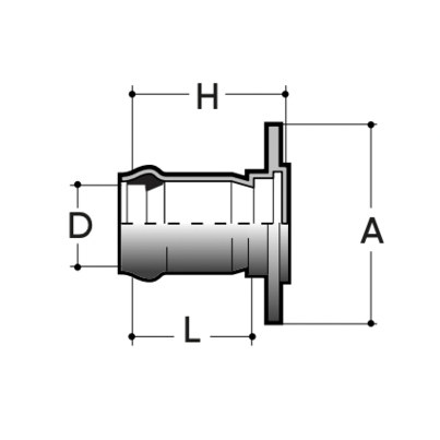 Riduzione con Flangia PN10 