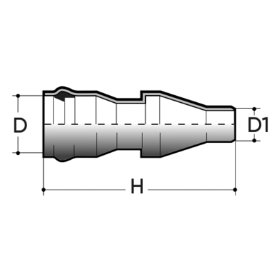 Reduced single-joint/male PN10