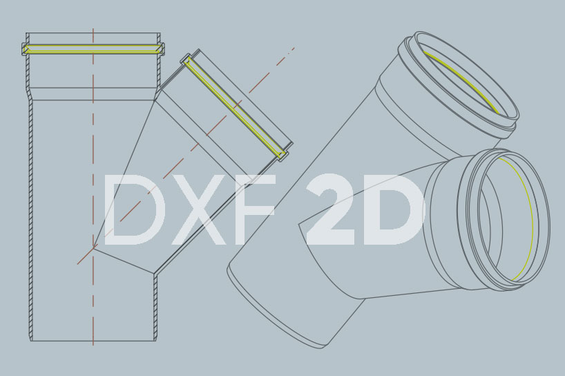 Raccordi Fognatura librerie DXF 2D