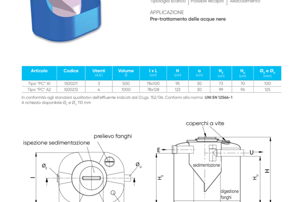 BIO PC, biologica IMHOFF ellittica