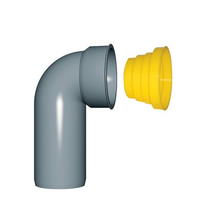 Technical bend M/F (with protection plug)
