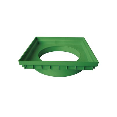 Telaio di passaggio tondo/quadro verde in PP