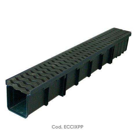 130x1000 PP Channel H130 with C section grill