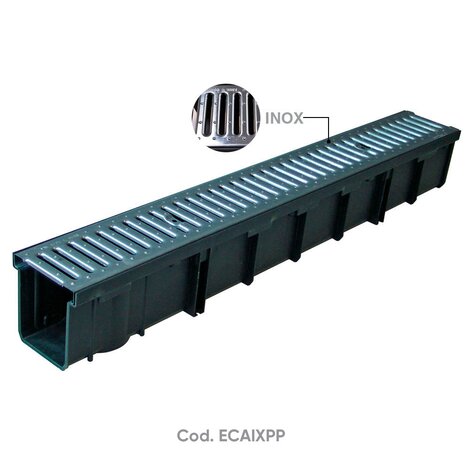 130x1000 PP Channel H130 with C section grill