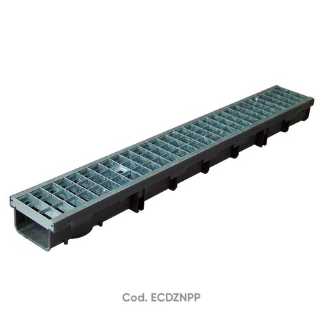130x1000 PP Channel H70 with C section grill steel