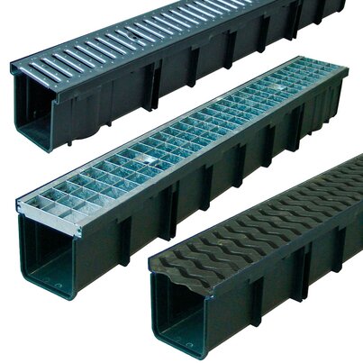 130x1000 PP Channel H130 with C section grill