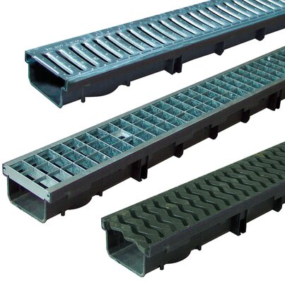 130x1000 PP Channel H70 with C section grill steel