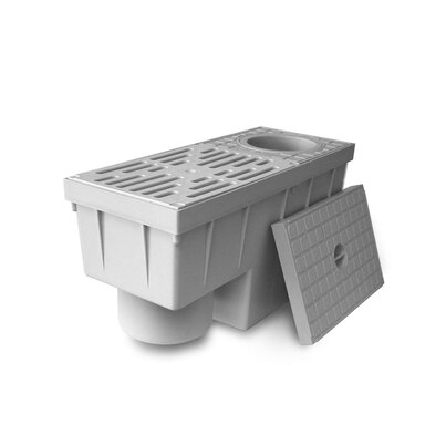 PP Trapped rainwater gully round inlet vertical outlet