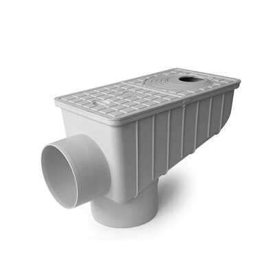 PP Untrapped rainwater gully with vertical/horizontal outlet